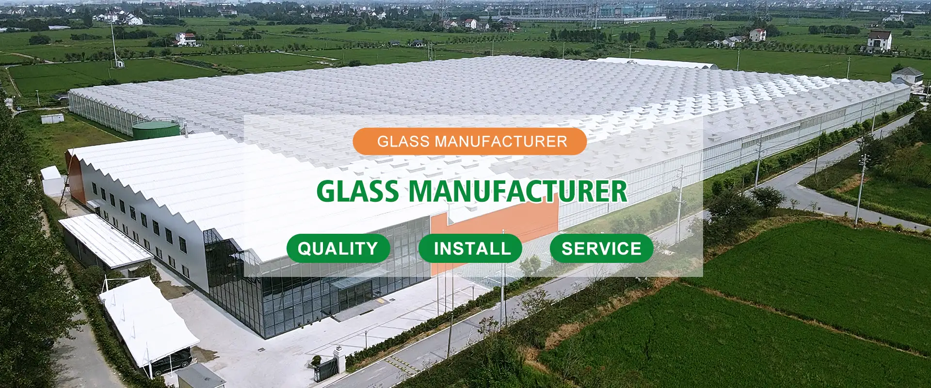 Fábrica de estufa de vidro Multispan